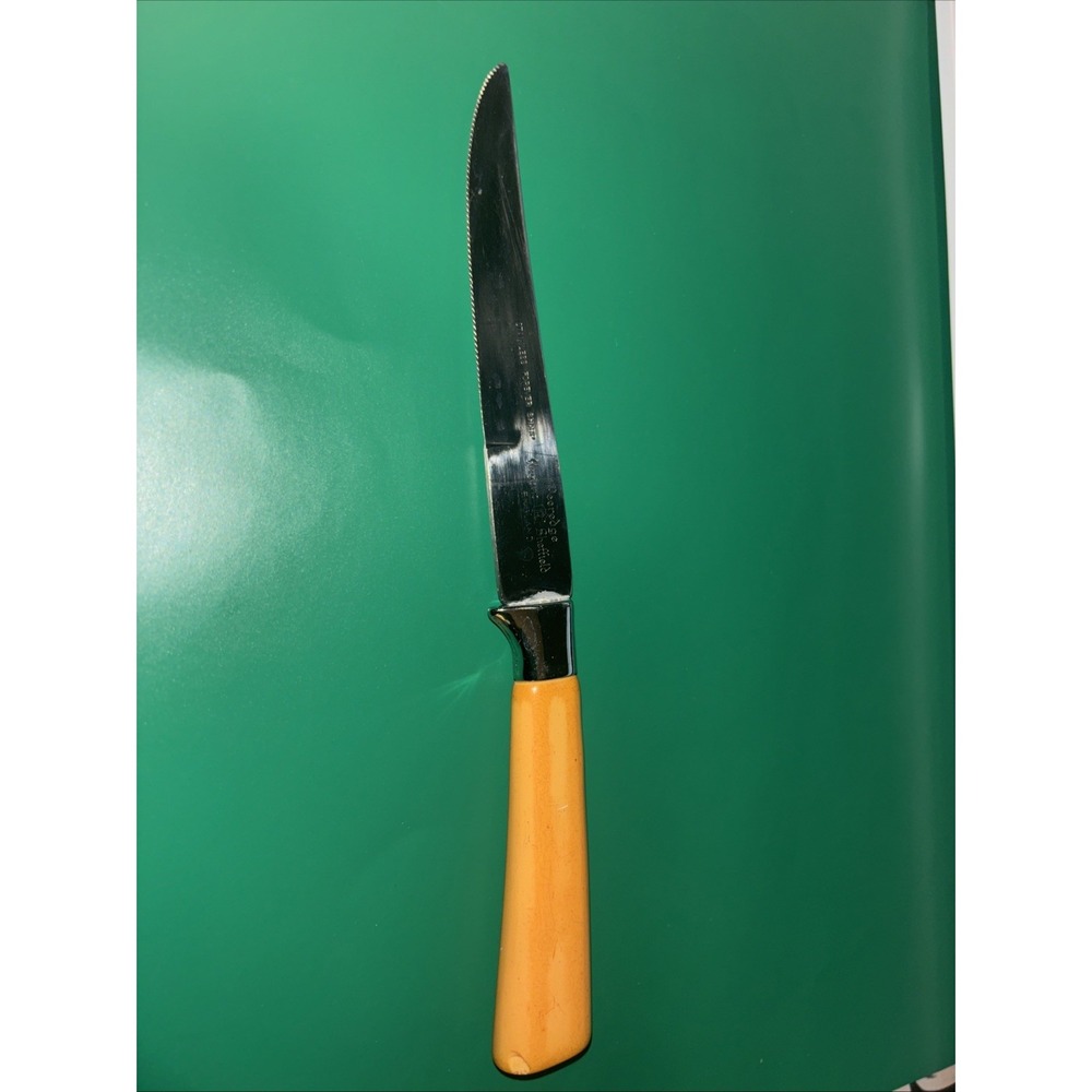 Vintage Regent Sheffield KNIFE Hollow Ground 8.5" SERRATED Blade MADE in ENGLAND